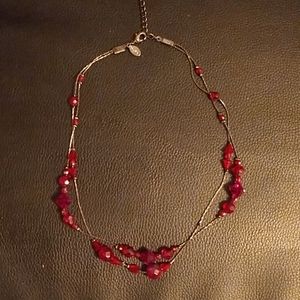 Garnet Beaded Necklace